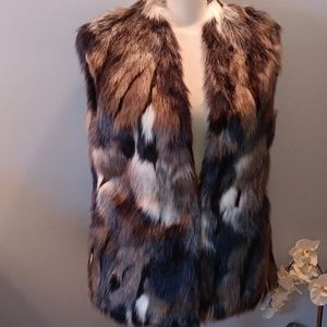 Bianca Nygatd faux fur vest NWOT
